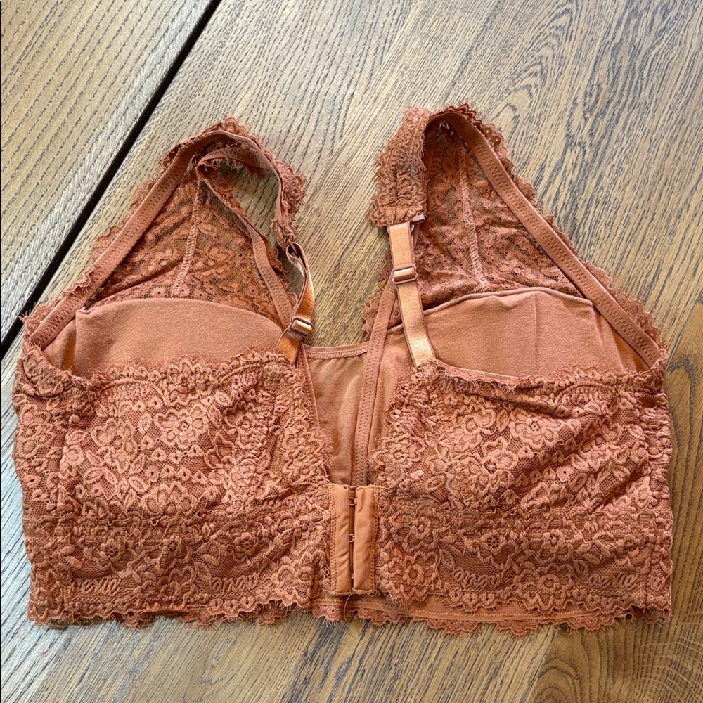 Aerie Lace Bralette in Rust Color - Picture 2 of 4